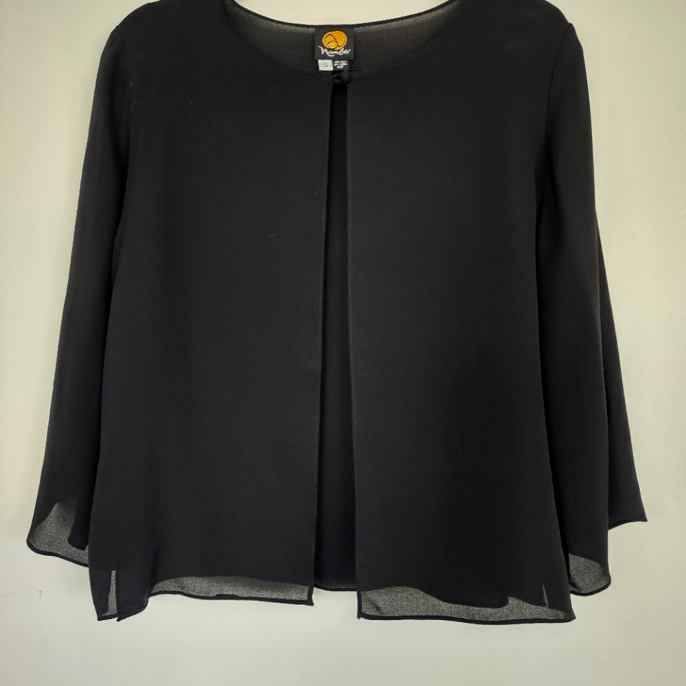 Anne Namba 💯 silk cardigan shawl